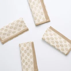 Pomegranate Inc Anika Beige Napkin | Set of 4^ Napkins
