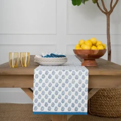 Pomegranate Inc Anika Blue Table Runner^ Table Runners