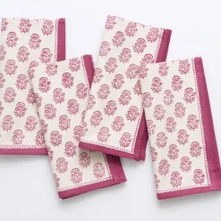 Pomegranate Inc Anika Fuchsia Napkin | Set of 4^ Napkins