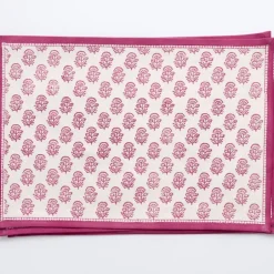 Pomegranate Inc Anika Fuchsia Placemat | Set of 4^ Printed Placemats