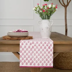 Pomegranate Inc Anika Fuchsia Table Runner^ Table Runners
