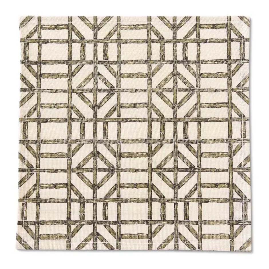 Pomegranate Inc Bamboo Pattern Jute Placemat^ Woven Placemats