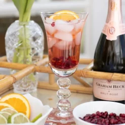 Pomegranate Inc Bauble Barware Spritz Glass | Set of 4^ Glassware & Barware