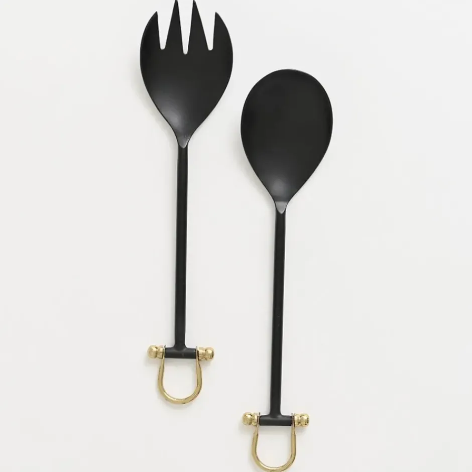Pomegranate Inc Black Stirrup Serving Set^ Serveware