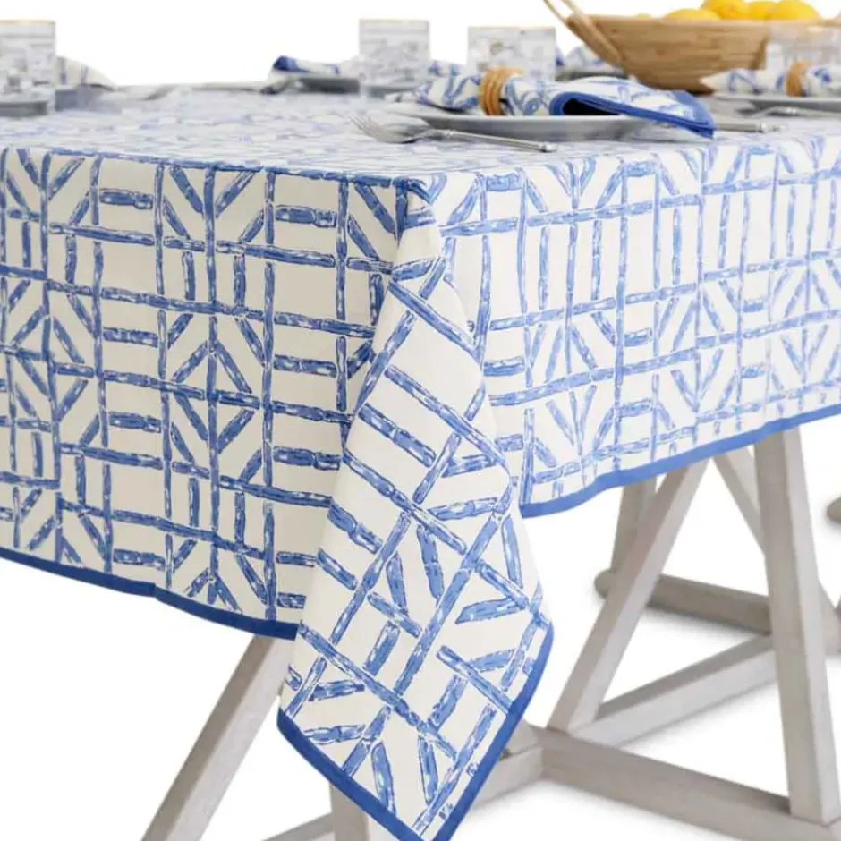 Pomegranate Inc Blue Bamboo Tablecloth^ Tablecloths