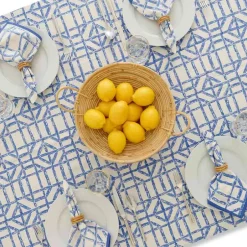 Pomegranate Inc Blue Bamboo Tablecloth^ Tablecloths