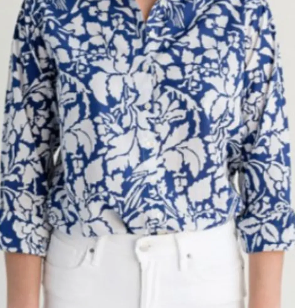 Pomegranate Inc Blue Parrot Button Down^ Tops & Tunics