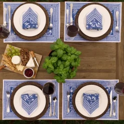 Pomegranate Inc Blue Pomegranate Placemat | Set of 4^ Printed Placemats