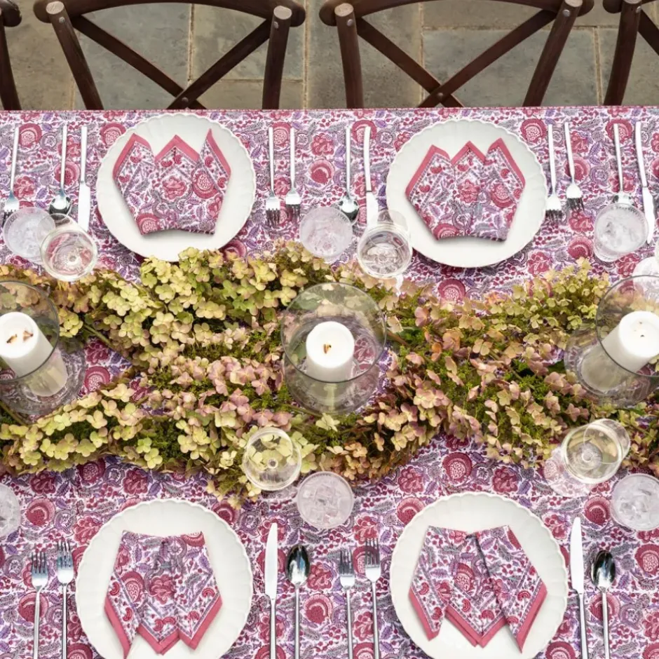 Pomegranate Inc Bohemian Floral Dusty Rose Tablecloth^ Tablecloths