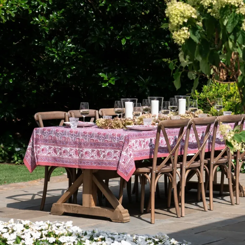 Pomegranate Inc Bohemian Floral Dusty Rose Tablecloth^ Tablecloths