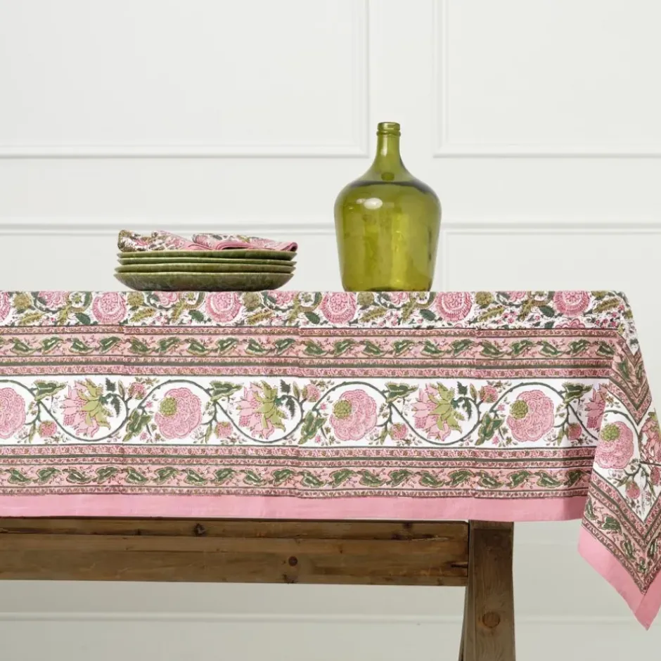 Pomegranate Inc Bohemian Floral Moss & Mauve Tablecloth^ Tablecloths