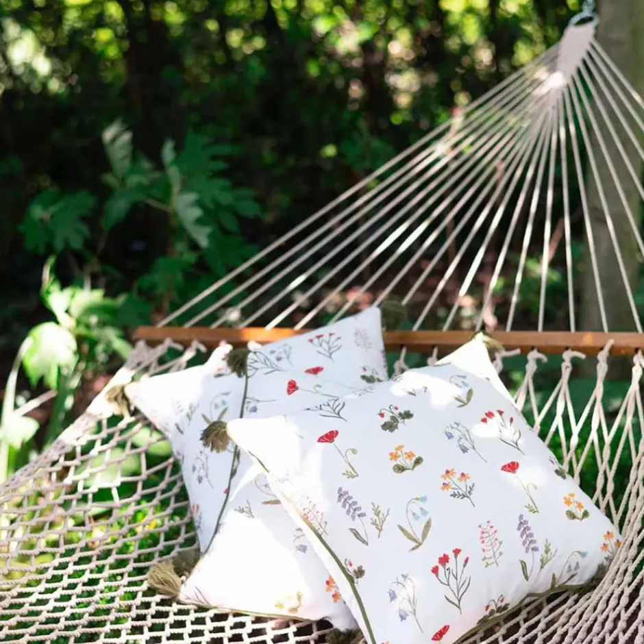 Pomegranate Inc Botanical Garden Throw Pillow Cover^ Quilts, Pillows & Throws
