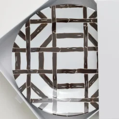 Pomegranate Inc Brown Bamboo Melamine Appetizer Plate | Set of 6^ Dinnerware