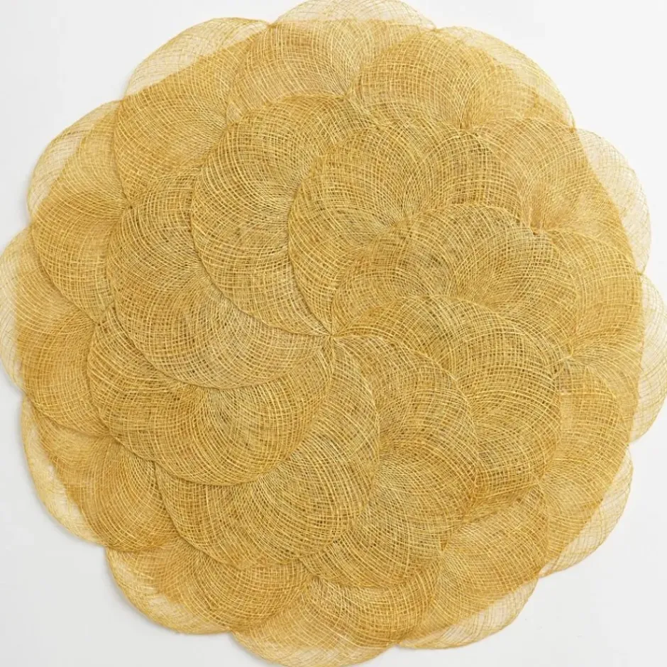 Pomegranate Inc Buttercream Woven Cloud Placemat | Set of 4^ Woven Placemats