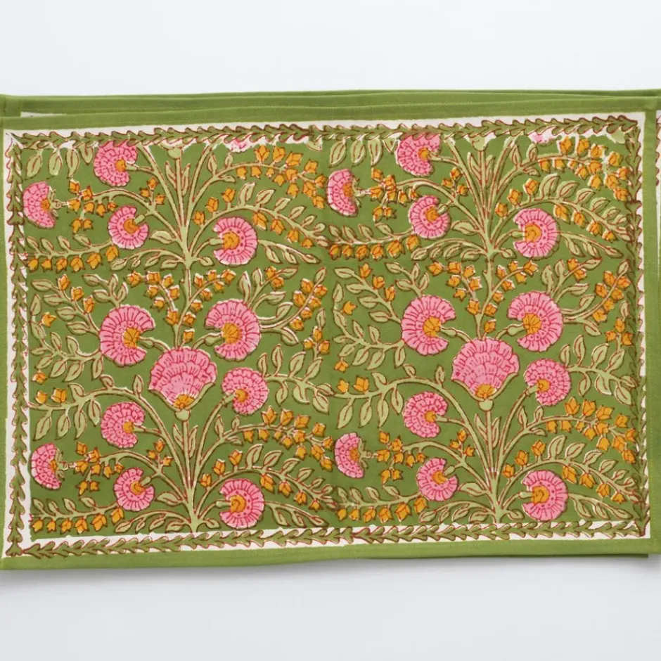 Pomegranate Inc Cactus Flower Fern & Flamingo Placemat | Set of 4^ Printed Placemats