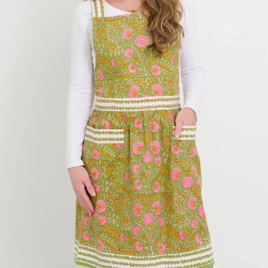 Pomegranate Inc Cactus Flower Fern & Flamingo Apron^ Aprons