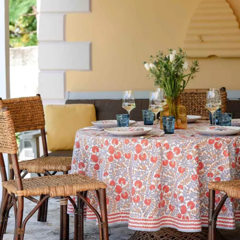 Pomegranate Inc Cactus Flower Ivory Tablecloth^ Tablecloths