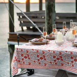 Pomegranate Inc Cactus Flower Ivory Tablecloth^ Tablecloths