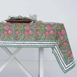 Pomegranate Inc Cactus Flower Jade Tablecloth^ Tablecloths