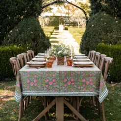 Pomegranate Inc Cactus Flower Jade Tablecloth^ Tablecloths