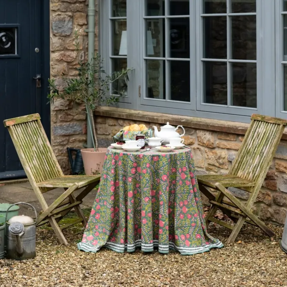 Pomegranate Inc Cactus Flower Jade Tablecloth^ Tablecloths