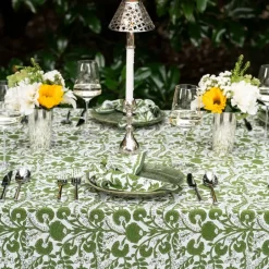 Pomegranate Inc Cactus Flower Lettuce Green Tablecloth^ Tablecloths