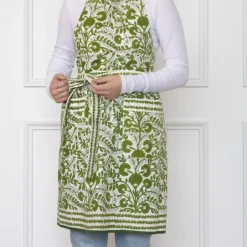 Pomegranate Inc Cactus Flower Lettuce Green Apron^ Aprons