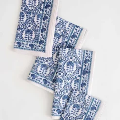 Pomegranate Inc Caroline Blue Napkin | Set of 4^ Napkins