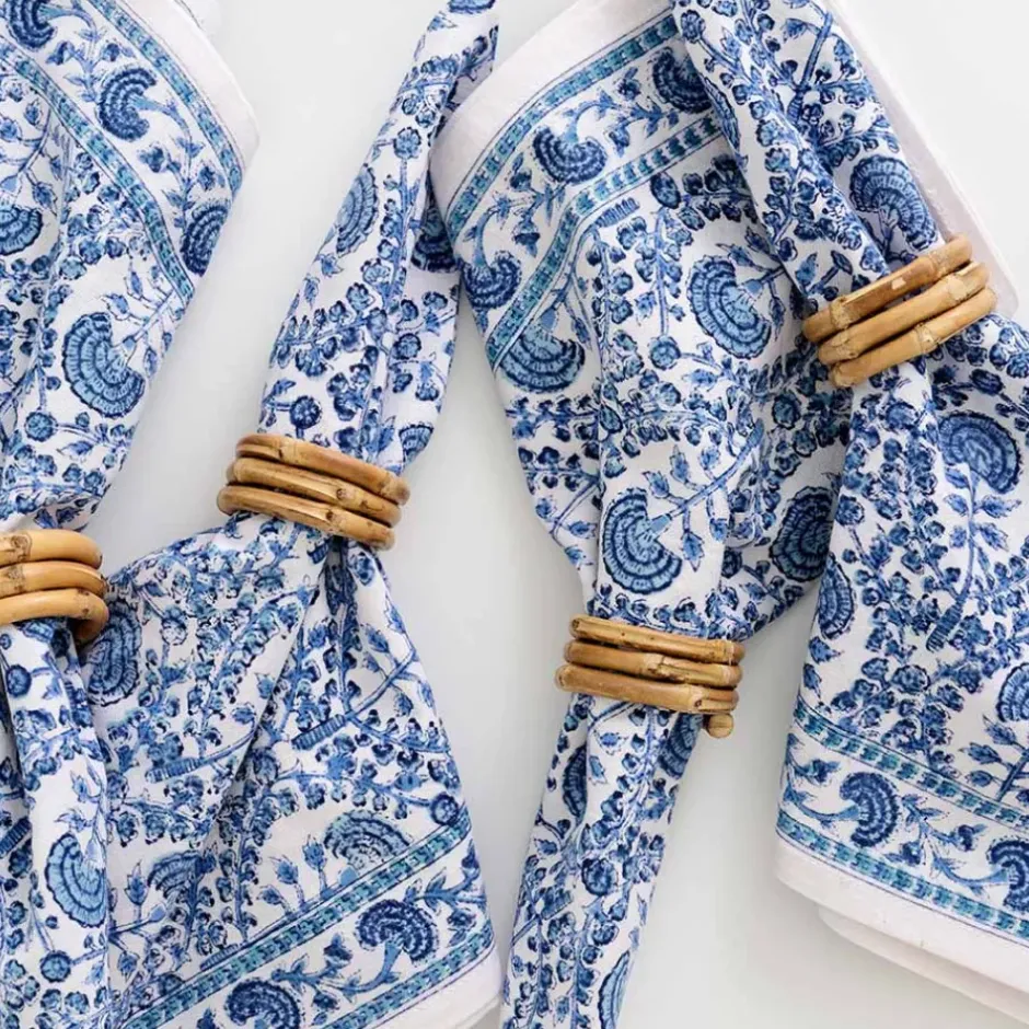 Pomegranate Inc Caroline Blue Napkin | Set of 4^ Napkins
