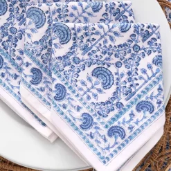 Pomegranate Inc Caroline Blue Napkin | Set of 4^ Napkins