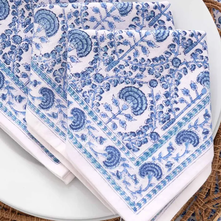 Pomegranate Inc Caroline Blue Napkin | Set of 4^ Napkins