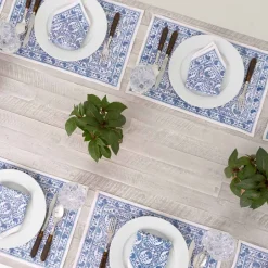 Pomegranate Inc Caroline Blue Placemat | Set of 4^ Printed Placemats