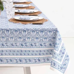 Pomegranate Inc Caroline Blue Tablecloth^ Tablecloths