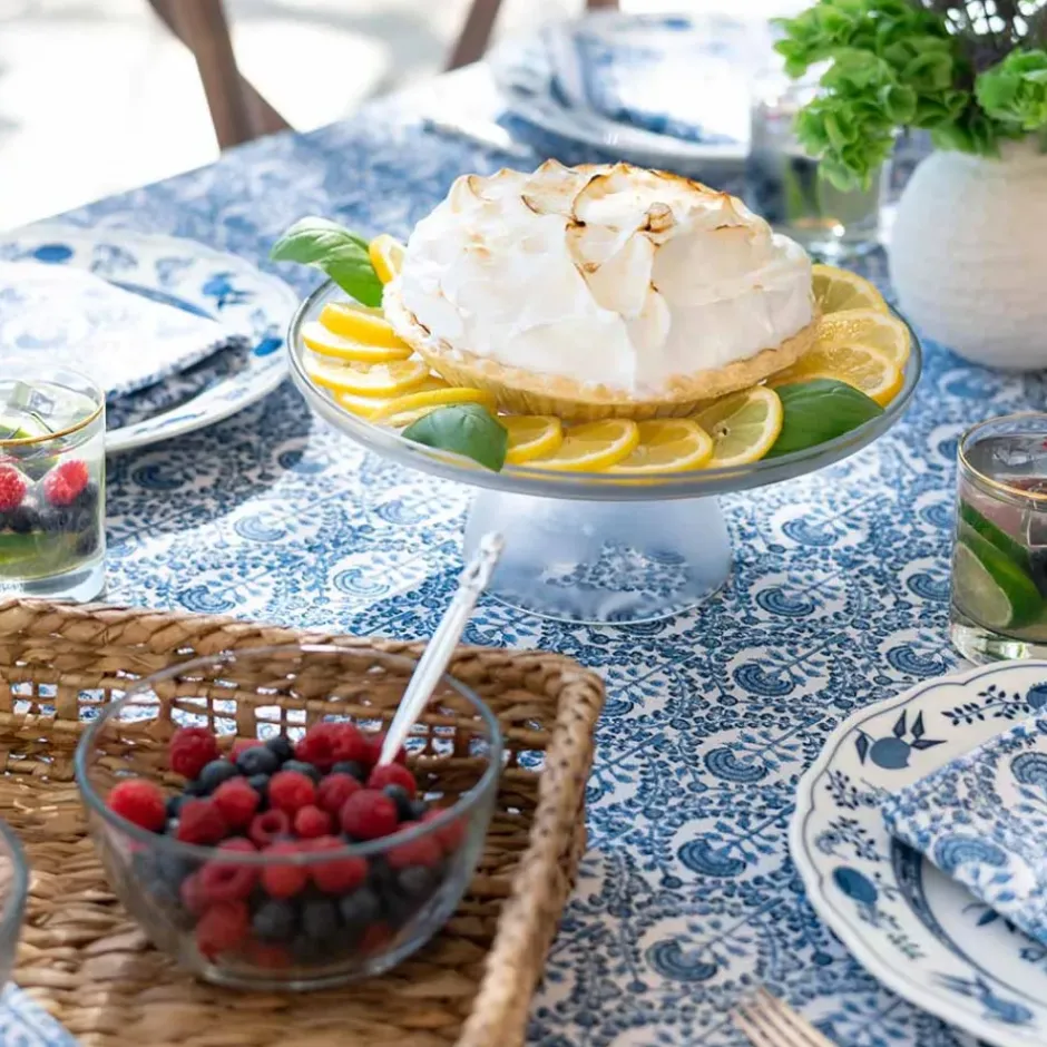 Pomegranate Inc Caroline Blue Tablecloth^ Tablecloths