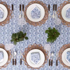 Pomegranate Inc Caroline Blue Tablecloth^ Tablecloths