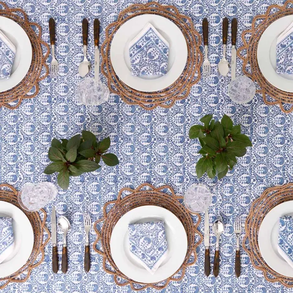 Pomegranate Inc Caroline Blue Tablecloth^ Tablecloths