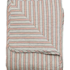 Pomegranate Inc Chambray Wide Stripe Quilt^ Quilts, Pillows & Throws