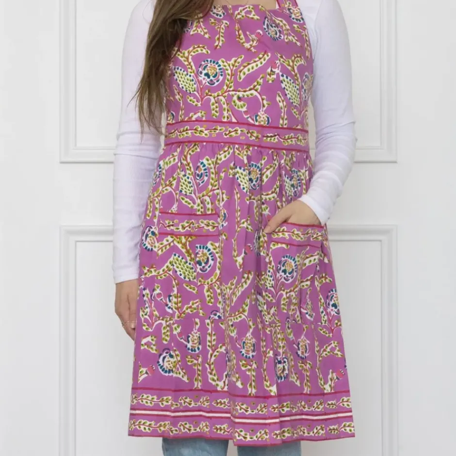 Pomegranate Inc Climbing Dahlia Lilac Apron^ Aprons