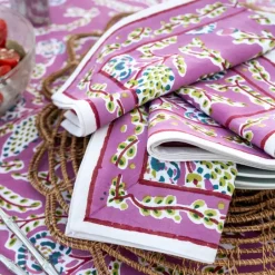 Pomegranate Inc Climbing Dahlia Lilac Napkin | Set of 4^ Napkins