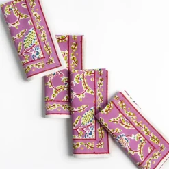 Pomegranate Inc Climbing Dahlia Lilac Napkin | Set of 4^ Napkins