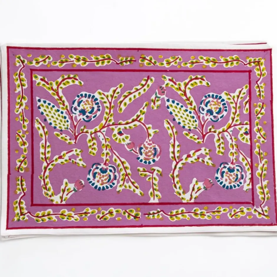 Pomegranate Inc Climbing Dahlia Lilac Placemat | Set of 4^ Printed Placemats
