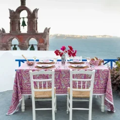 Pomegranate Inc Climbing Dahlia Lilac Tablecloth^ Tablecloths