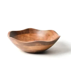 Pomegranate Inc Coton Colors Fundamental Wood Ruffle Bowl^ Serveware