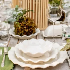 Pomegranate Inc Coton Colors Signature Ruffle Plate^ Dinnerware