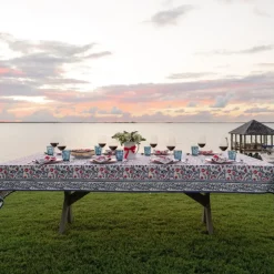 Pomegranate Inc Emma Red & Blue Tablecloth^ Tablecloths
