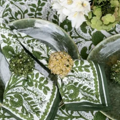 Pomegranate Inc Fern Bouquet Beaded Napkin Ring | Set of 4^ Napkin Rings
