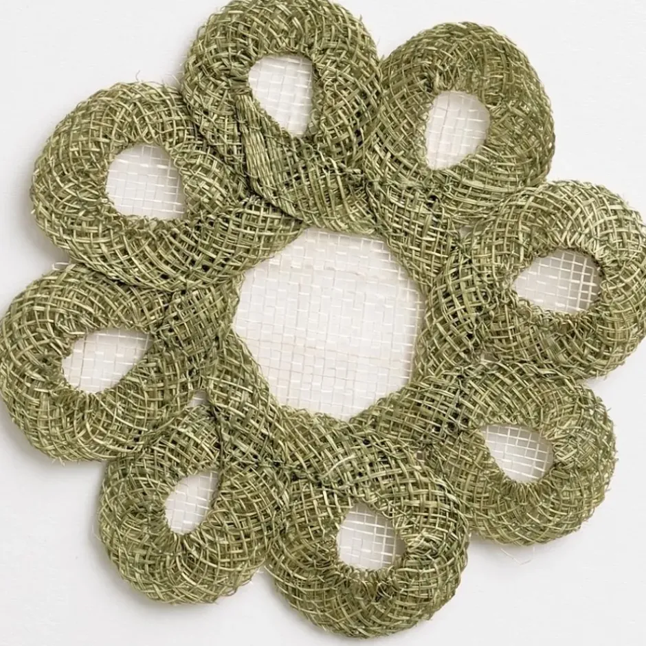 Pomegranate Inc Fern Woven Doodles Coaster | Set of 4^ Woven Placemats