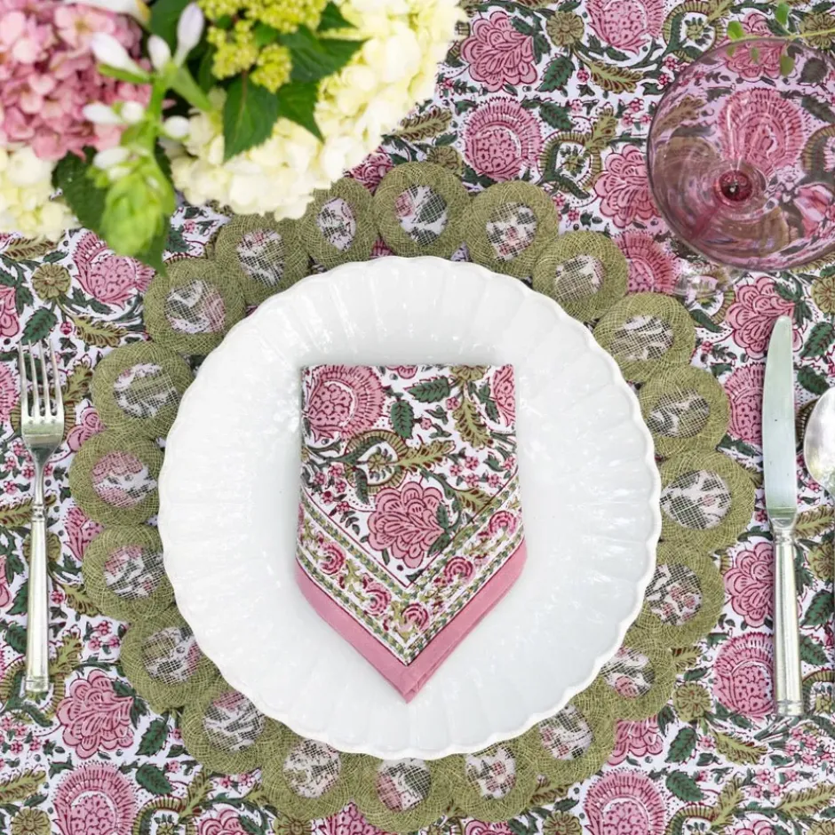 Pomegranate Inc Fern Woven Doodles Placemat | Set of 4^ Woven Placemats