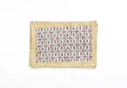 Pomegranate Inc Fleur de Lis Antique Jade Placemat | Set of 4^ Printed Placemats