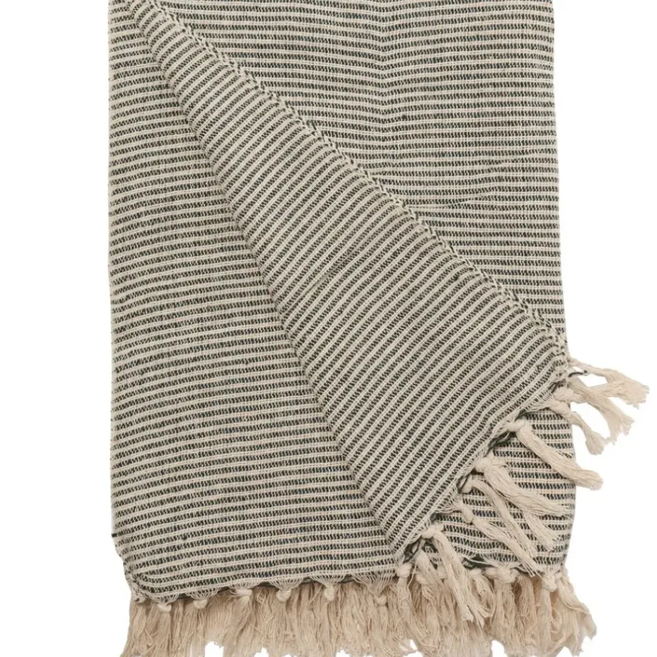 Pomegranate Inc Forest Green Woven Throw^ Quilts, Pillows & Throws
